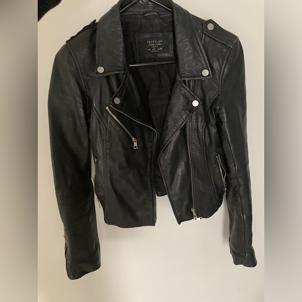 Zara Black Leather Jacket
